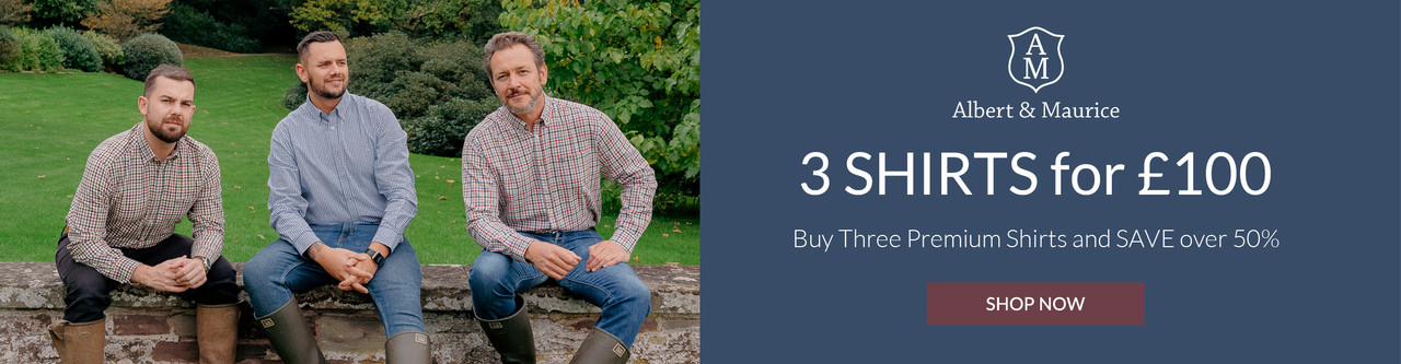 3 for £100 Albert and Maurice Shirts SAVE 50% | Shop Now