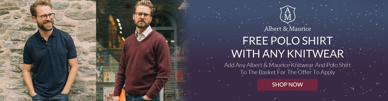 Albert and Maurice Free Polo Shirt with any Knitwear | Shop Now