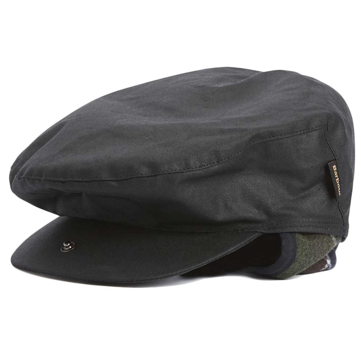 Barbour Cheviot Wax Flat Cap Barbour Mens Cheviot Tartan Cap