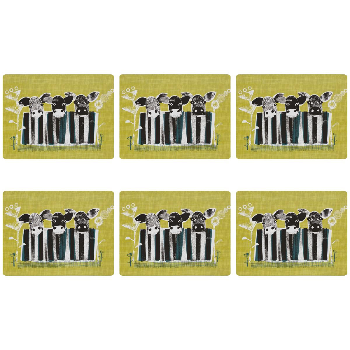 Denby Cow Set Of 6 Placemats
