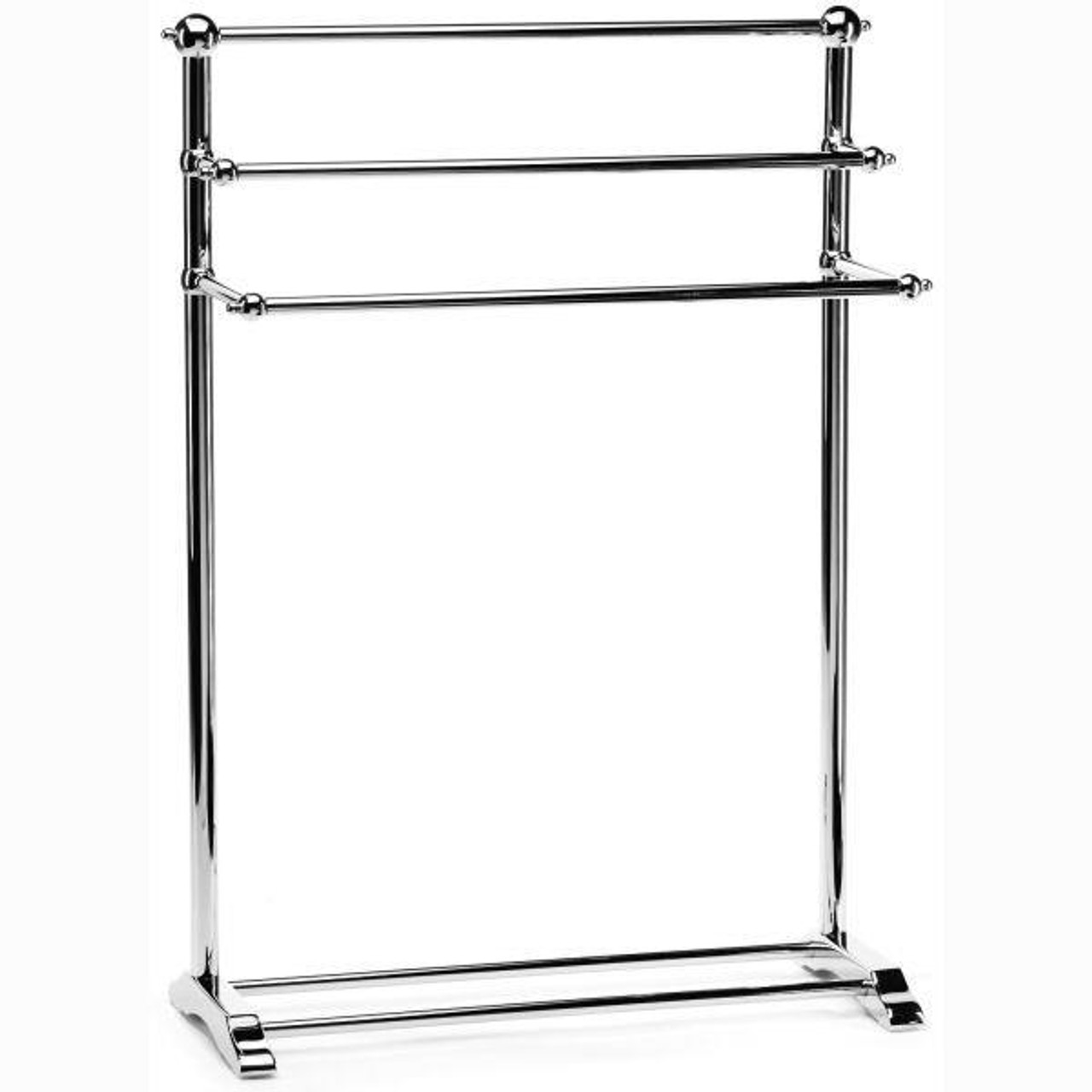 Free standing chrome towel rail hotsell