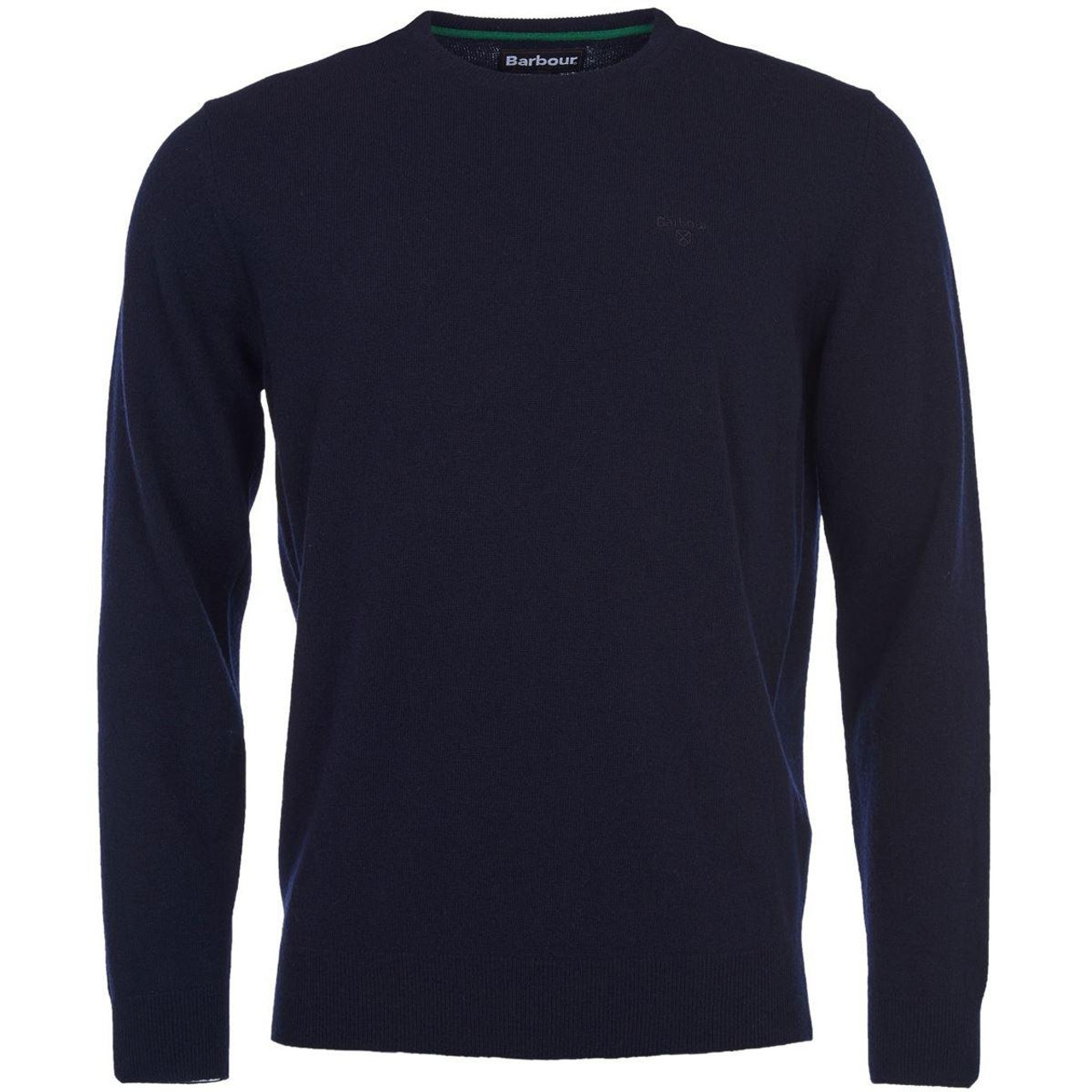 barbour essential lambswool crew neck jumper