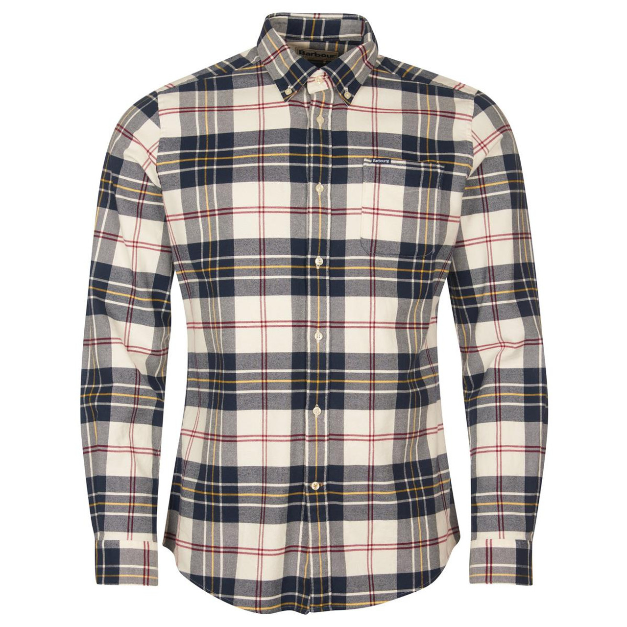 Mens barbour deals check shirt