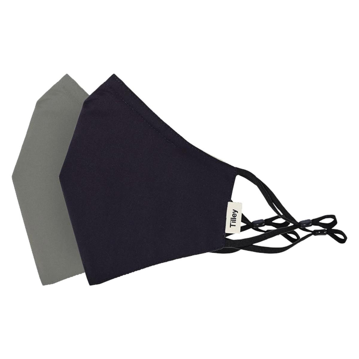 Tilley Unisex 100 Cotton Face Masks 2 Pack