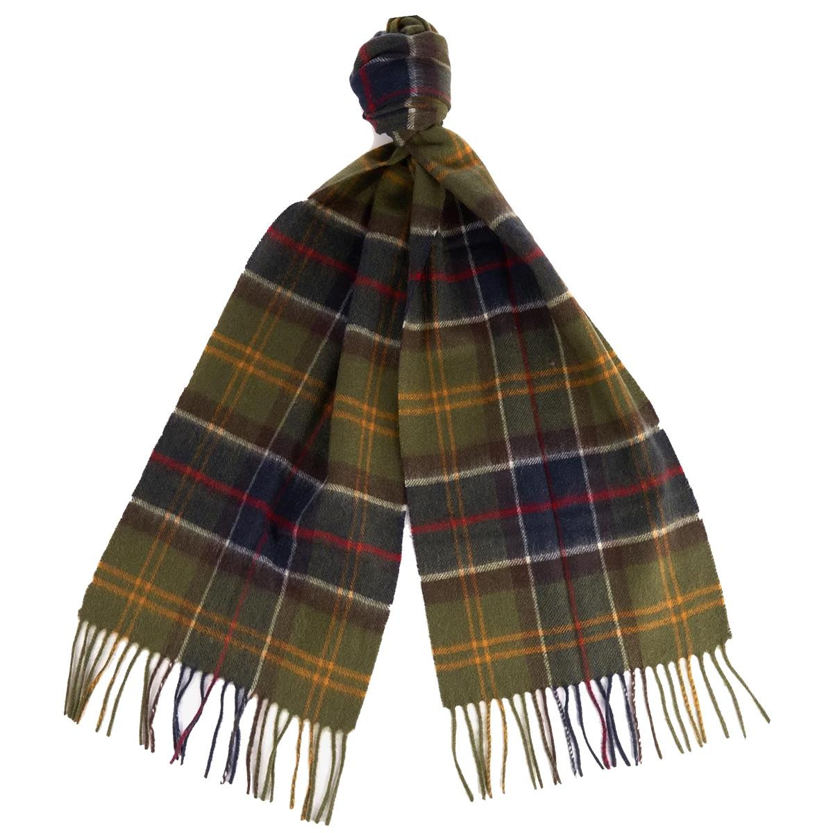 Barbour Unisex Wool Cashmere Tartan Scarf - Main Image