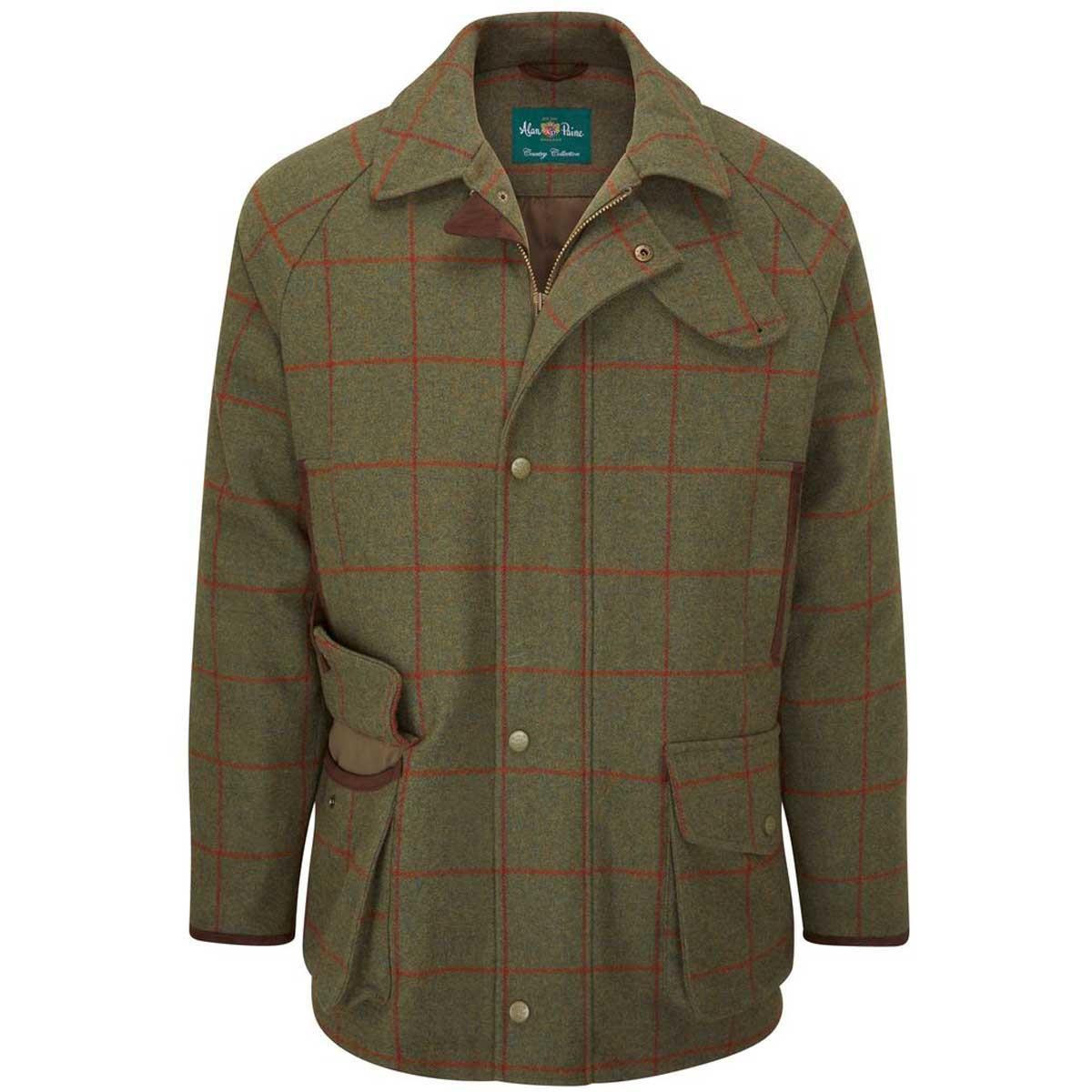 Alan Paine Mens Combrook Waterproof Tweed Coat | Philip Morris & Son