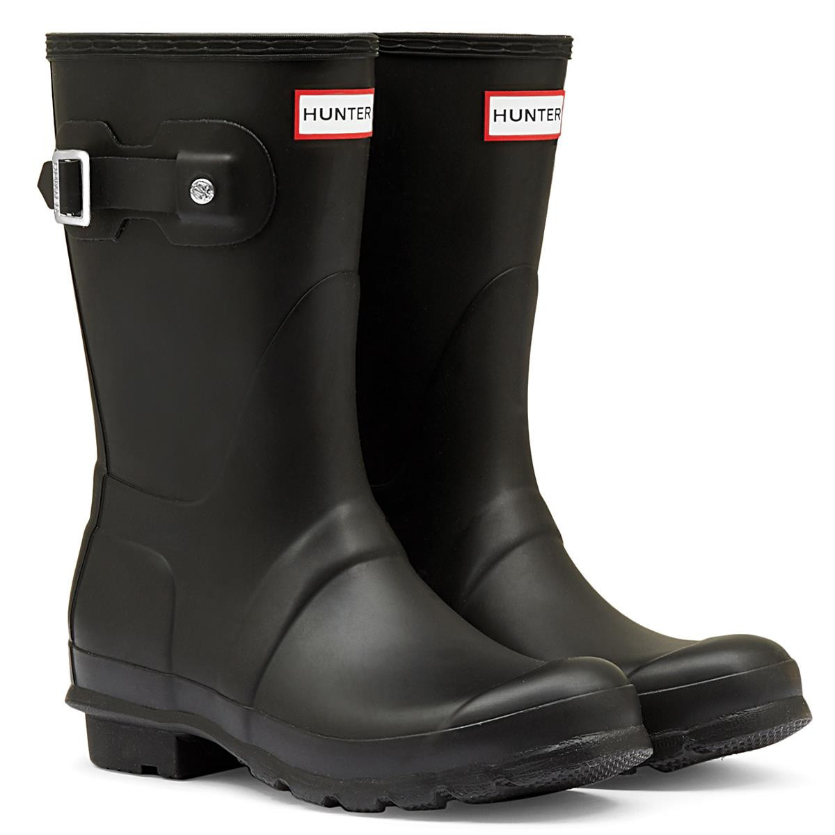 Hunter Womens Original Short Wellington Boots Philip Morris Son - Main Image