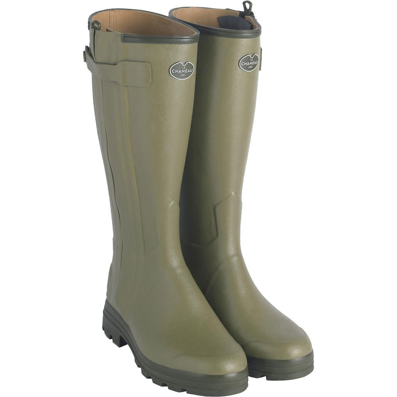 Le Chameau Chasseur Leather Lined Wellington Boots