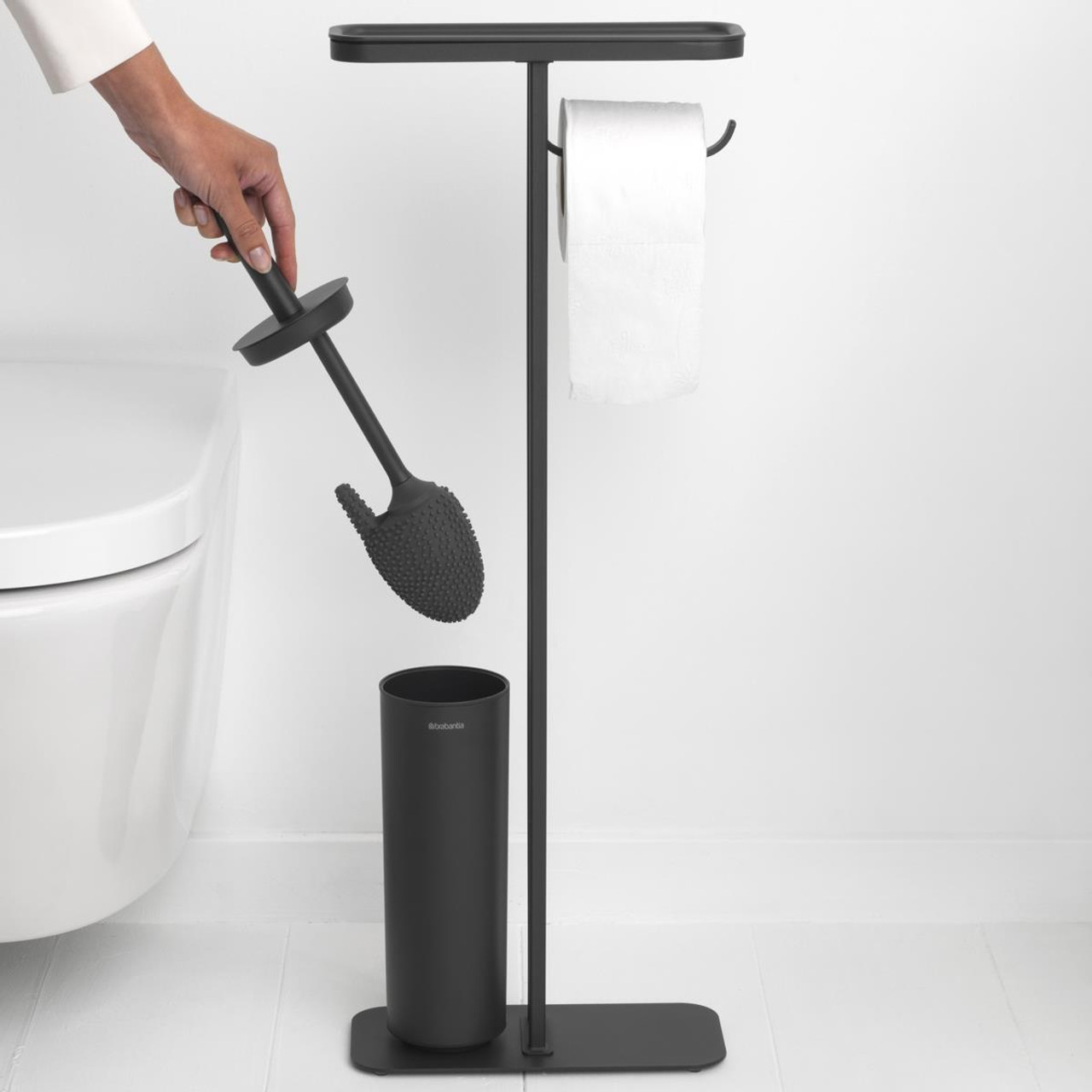 MindSet Replacement Toilet Brush Dark Grey