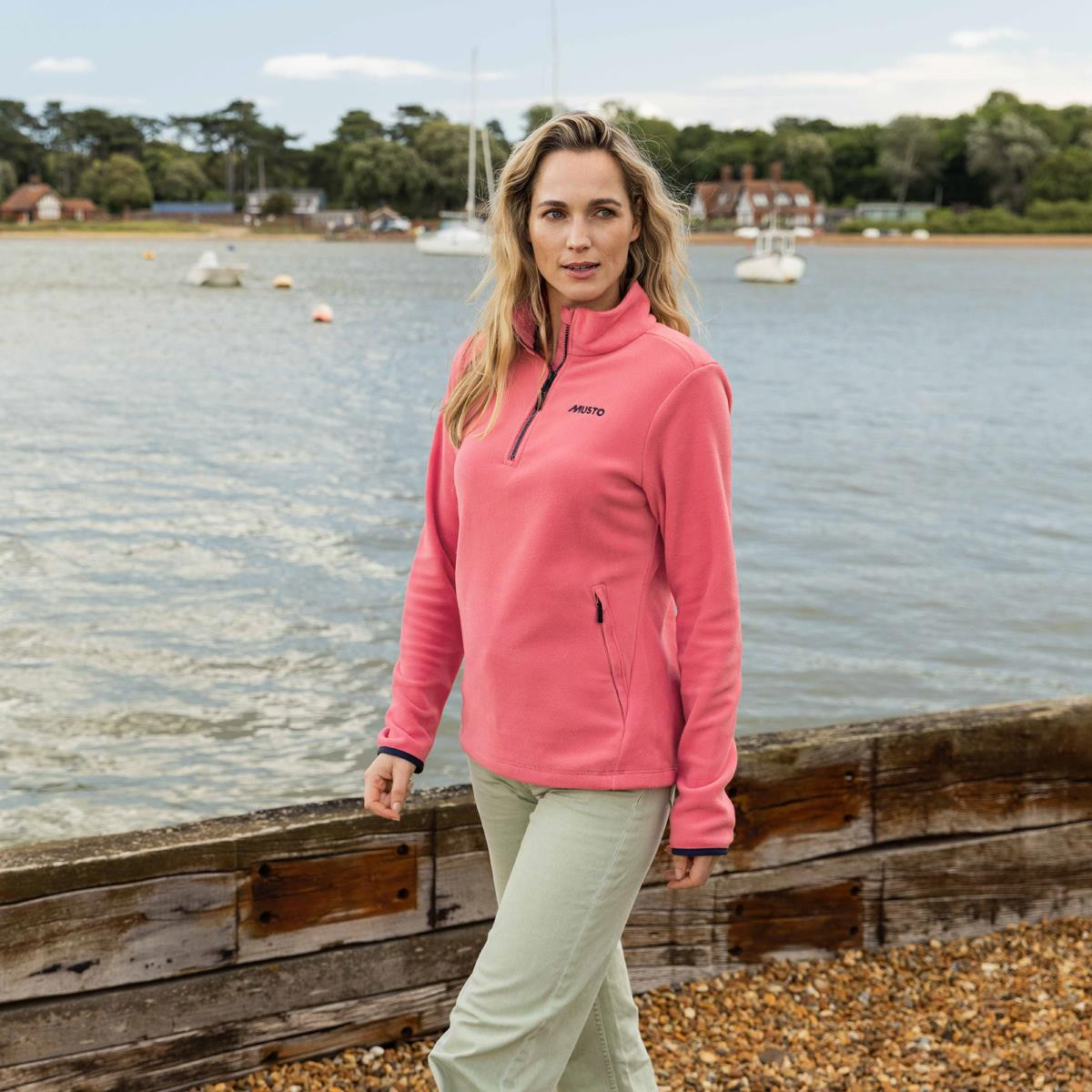 Pink Musto Mens Clothing Musto Womens Snug Fleece