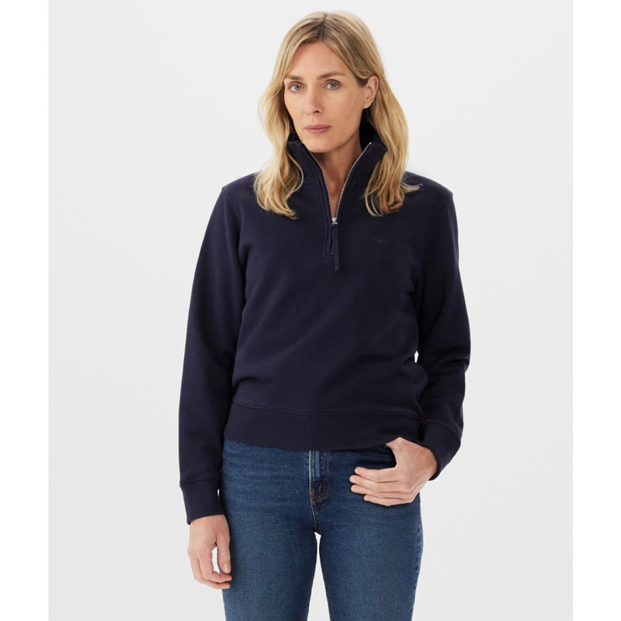 R.M. Williams Womens Trickett Zip Neck Sweatshirt