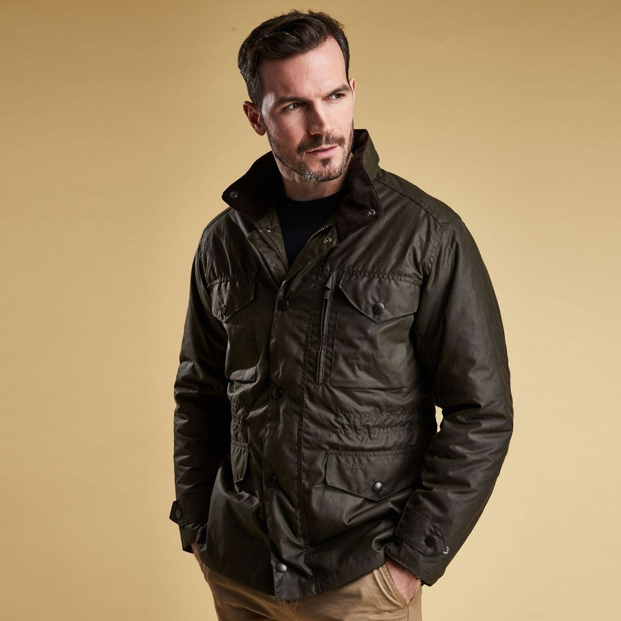 Buy your Barbour Sapper Olive Green Mens Wax Jacket here at Smyths – Smyths  Country Sports