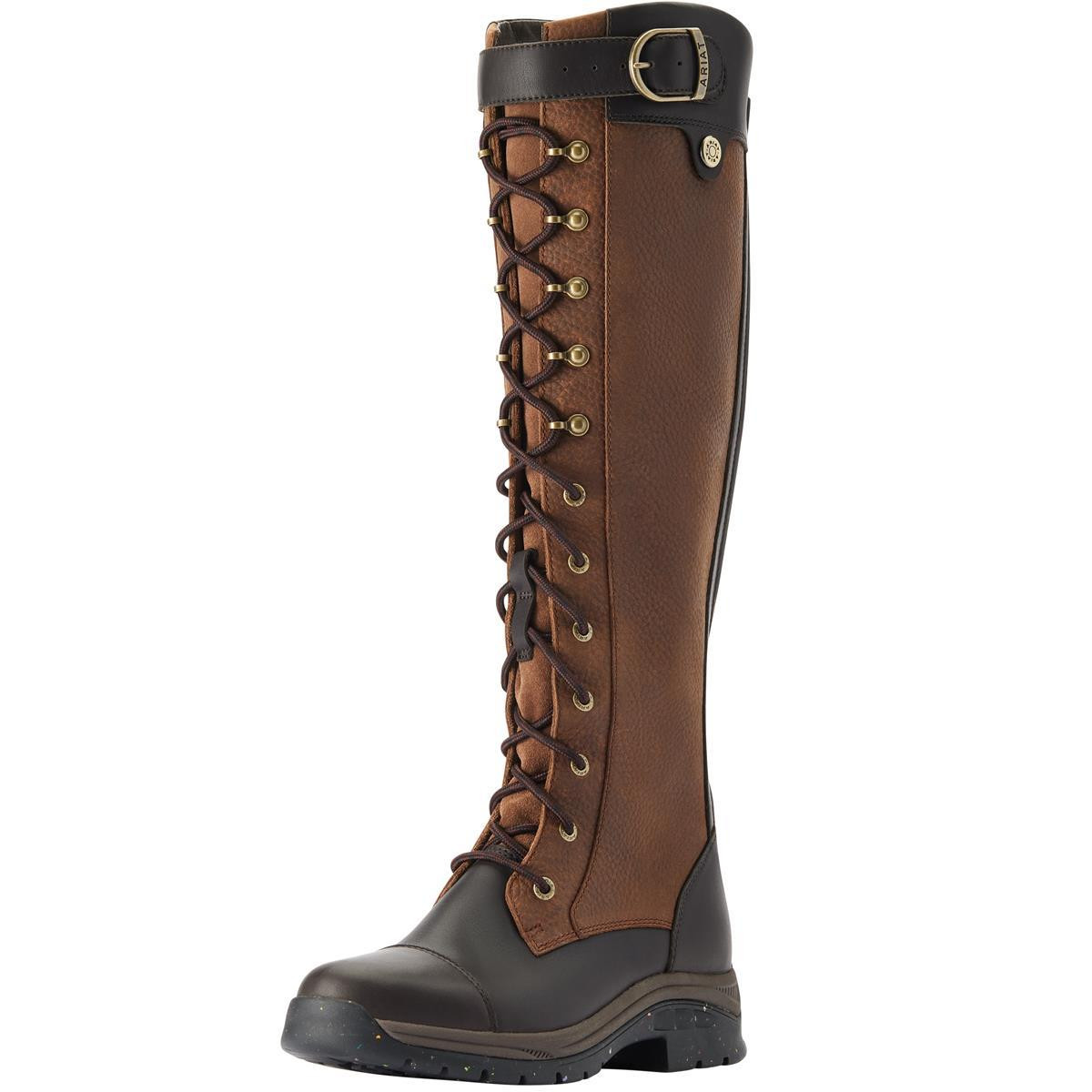 Bottes Imperméables Ariat Berwick Max Femme - Cuir Marron ébène - Pointure UK 7,5 - Neuves En Boîte