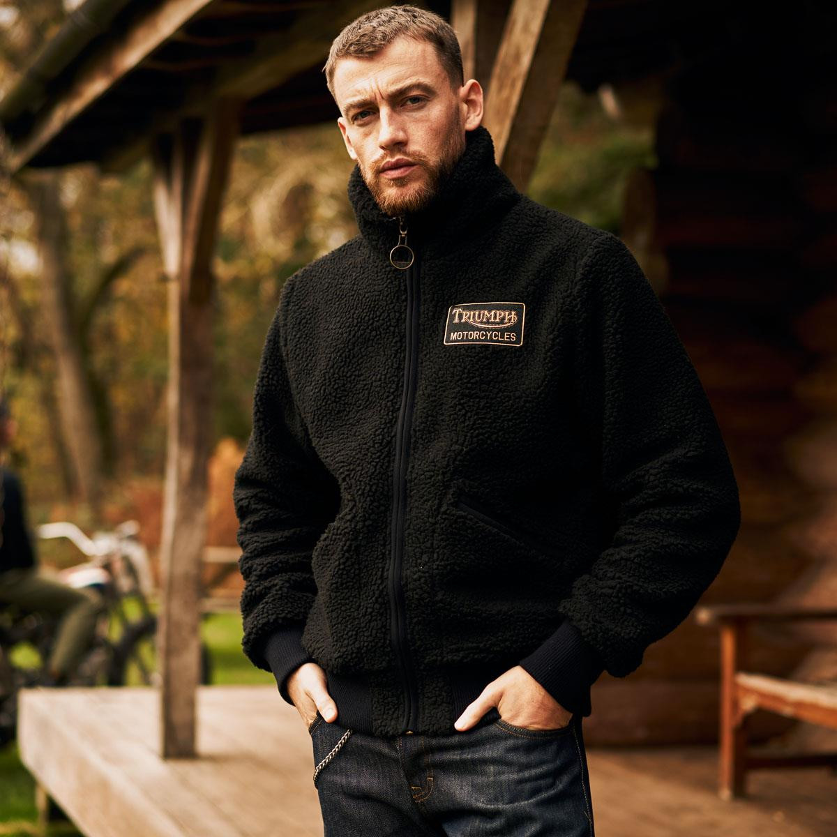 Triumph Mens Roadhouse High Pile Fleece | Philip Morris & Son