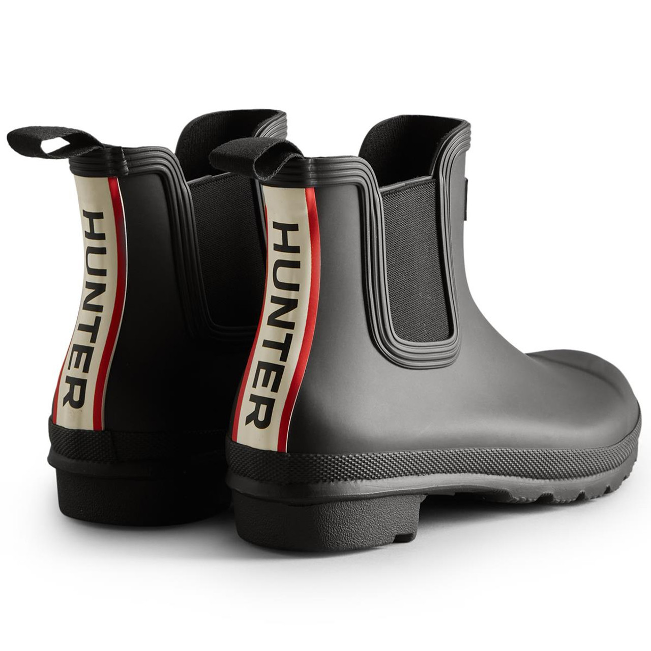 Hunter Womens Original Chelsea Tri Colour Logo Boots