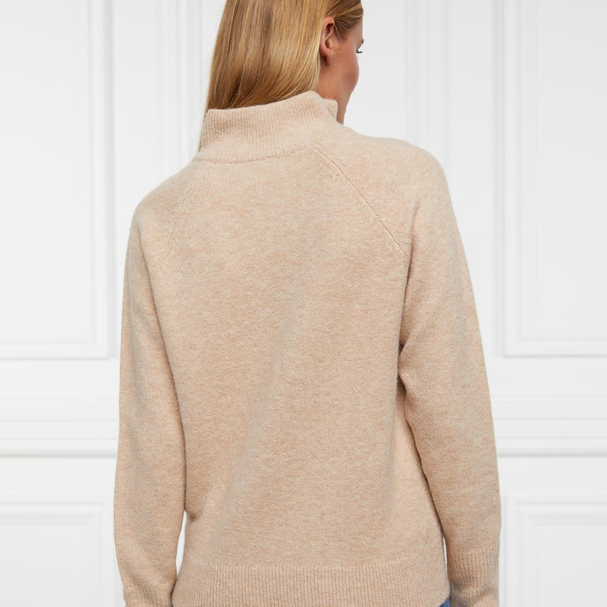 Holland Cooper Womens Tori Quarter Zip Knitted Jumper Philip