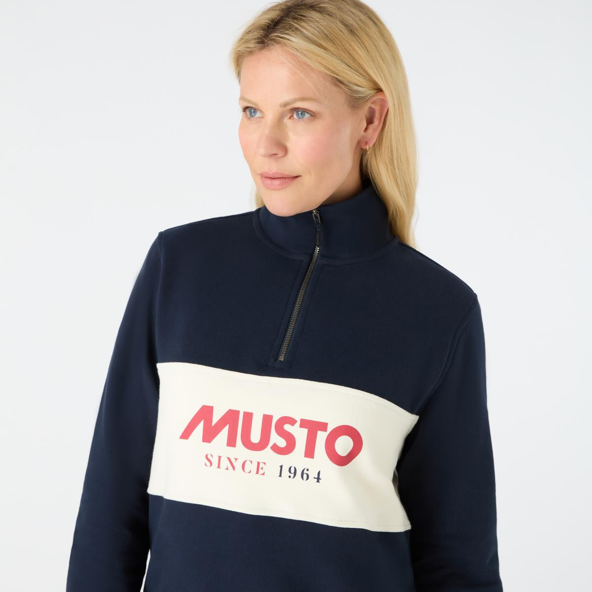 Musto Womens Classic Musto Half Zip Sweat Philip Morris Son - Main Image
