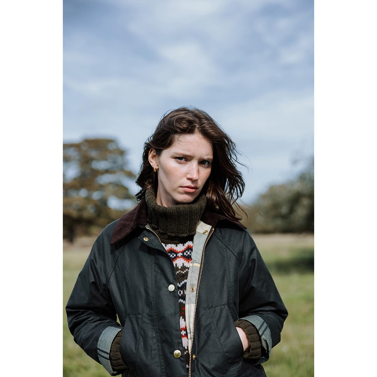 Barbour Womens Modern Beadnell Wax Jacket | Philip Morris & Son