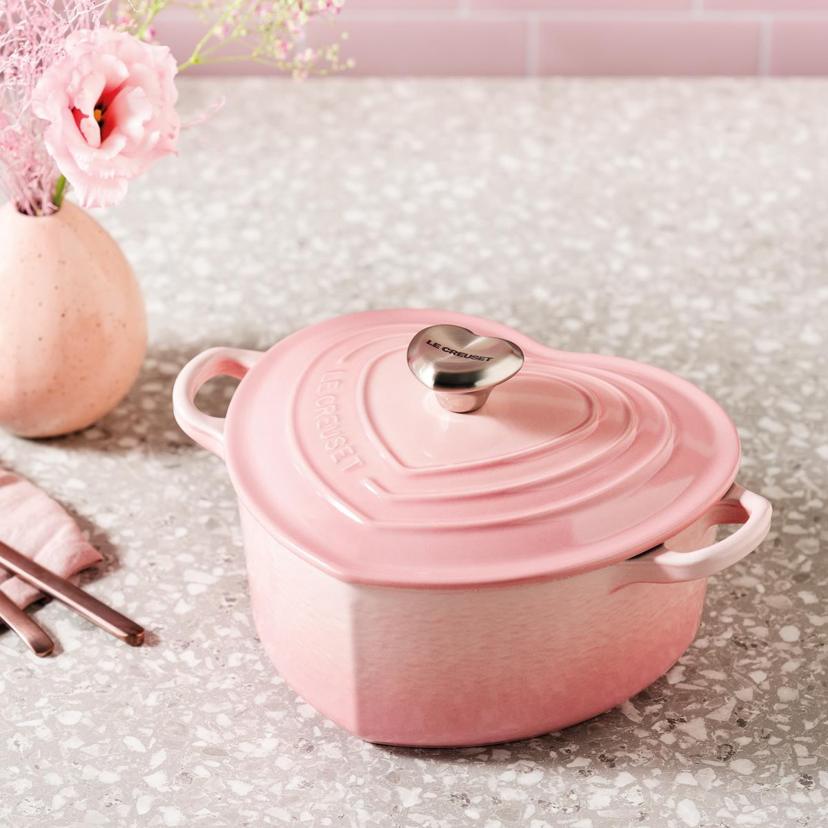 Le Creuset 20cm Cast Iron Heart Casserole Dish | Philip Morris & Son