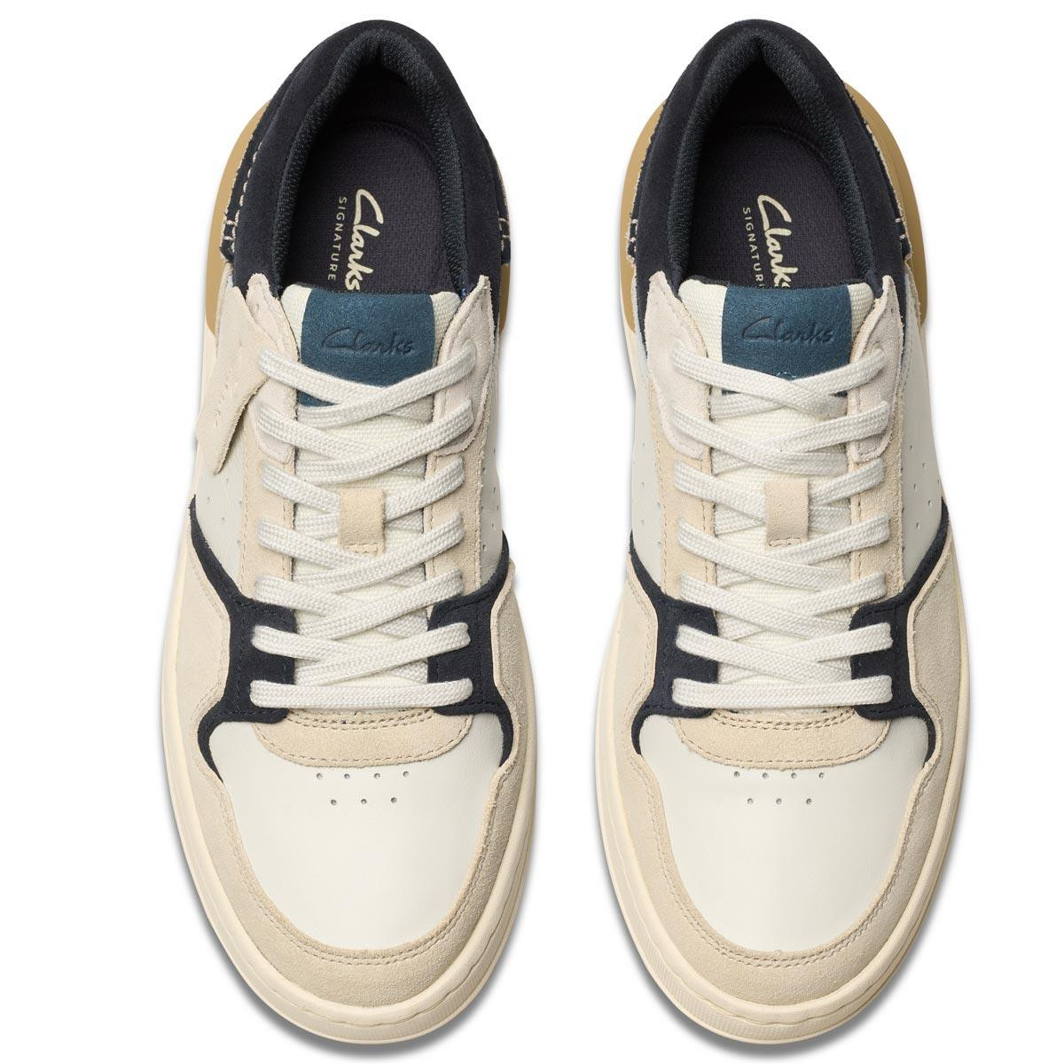 CLARKS Herren Courtlite2 Lo Shoes – Navy Combi | Nachhaltig Produziert, Hoher Tragekomfort