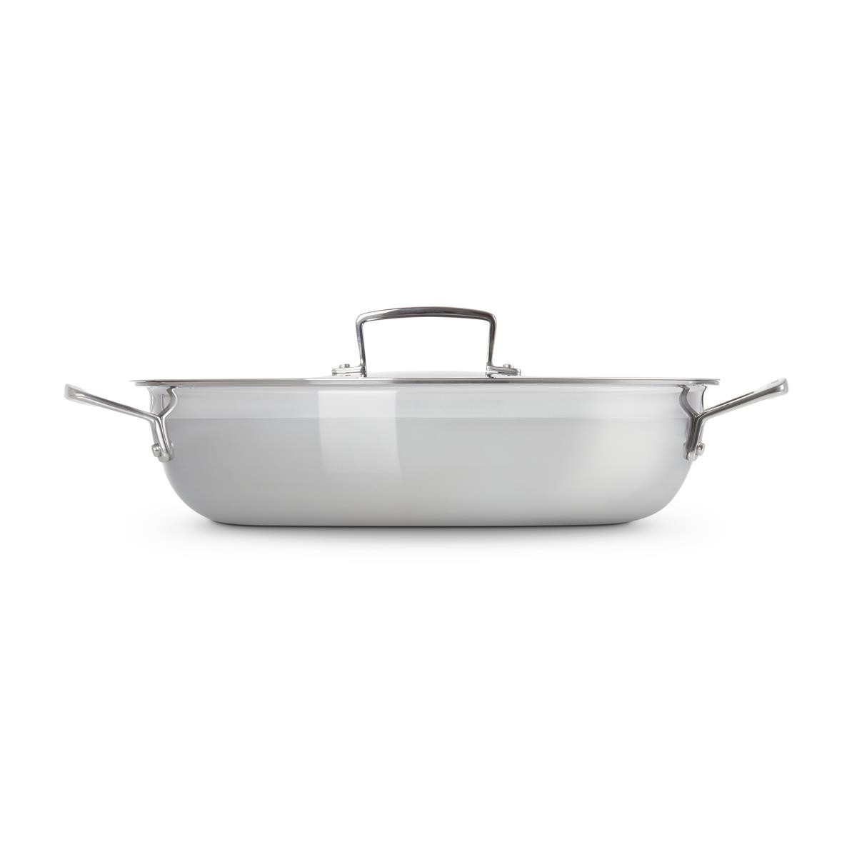 Le Creuset Classic 3-ply Stainless Steel Shallow Casserole with
