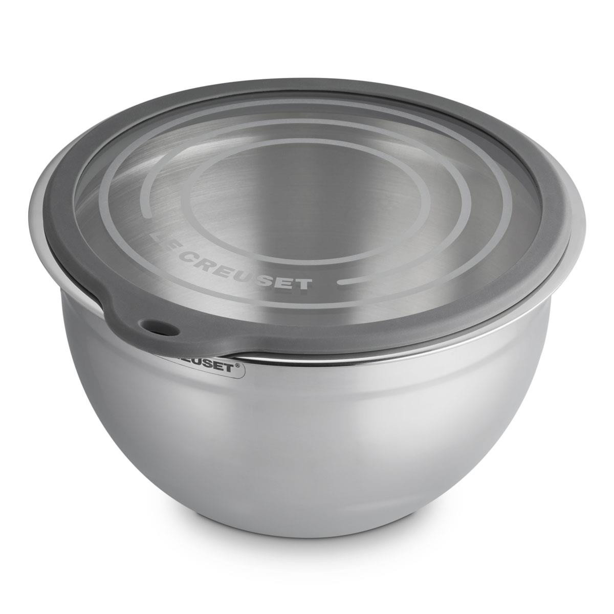 Le Creuset Stainless Steel Mixing Bowl With Glass Lid | Philip