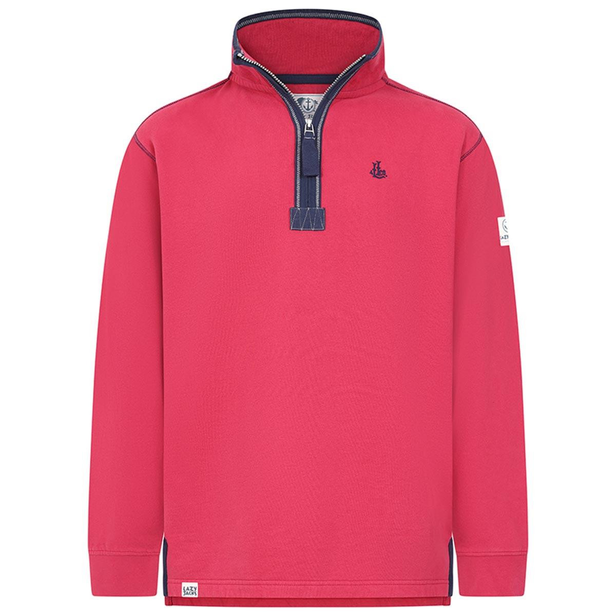 Lazy Jacks Mens LJ40 Plain 1/4 Zip Sweatshirt | Philip Morris & Son