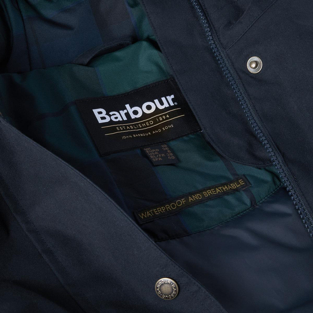 ジャケット・アウター Barbour BAMBURGH UK12 Barbour Womens Bamburgh Waterproof Jacket | Philip Morris & Son