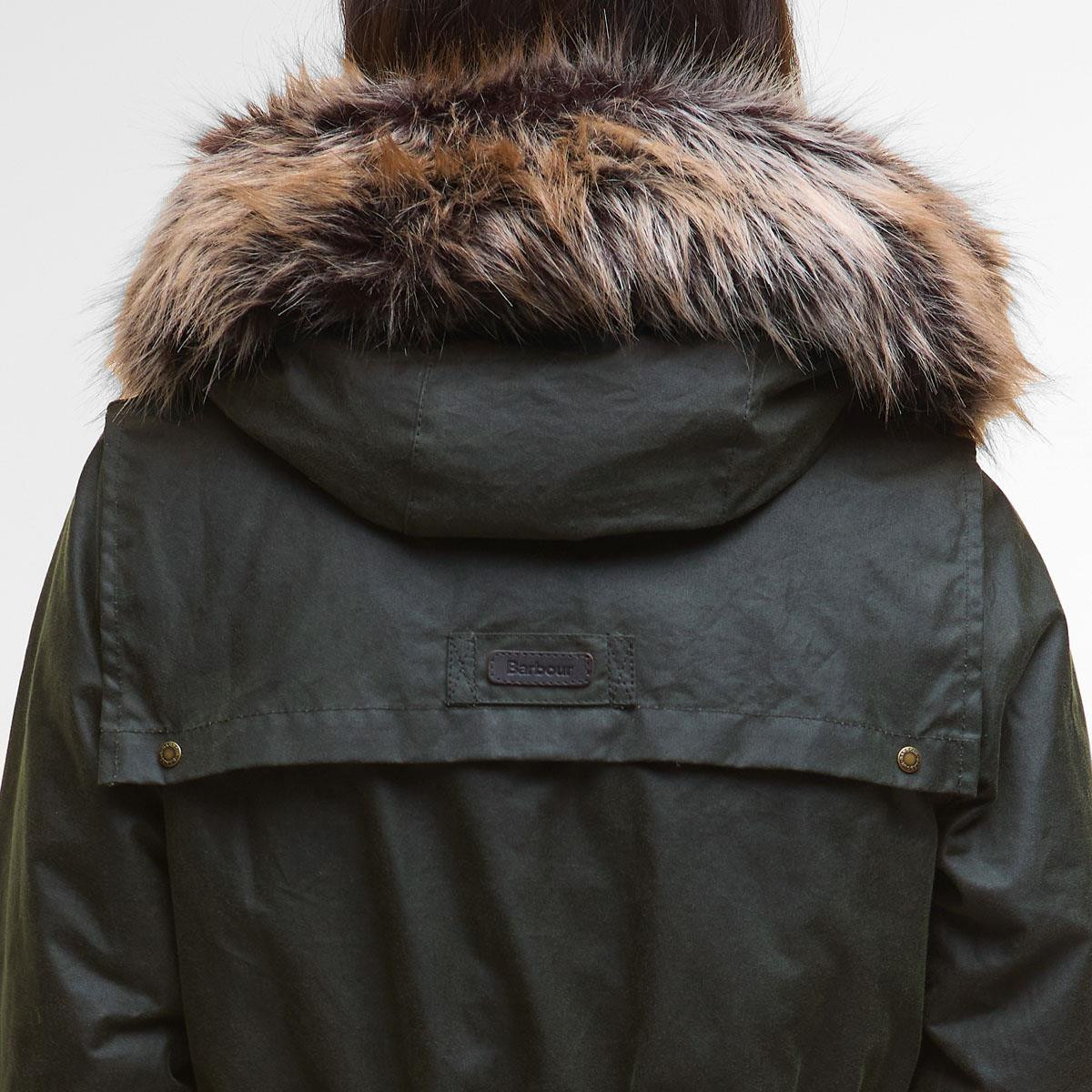 Barbour Womens Durham City Parka Wax | Philip Morris & Son
