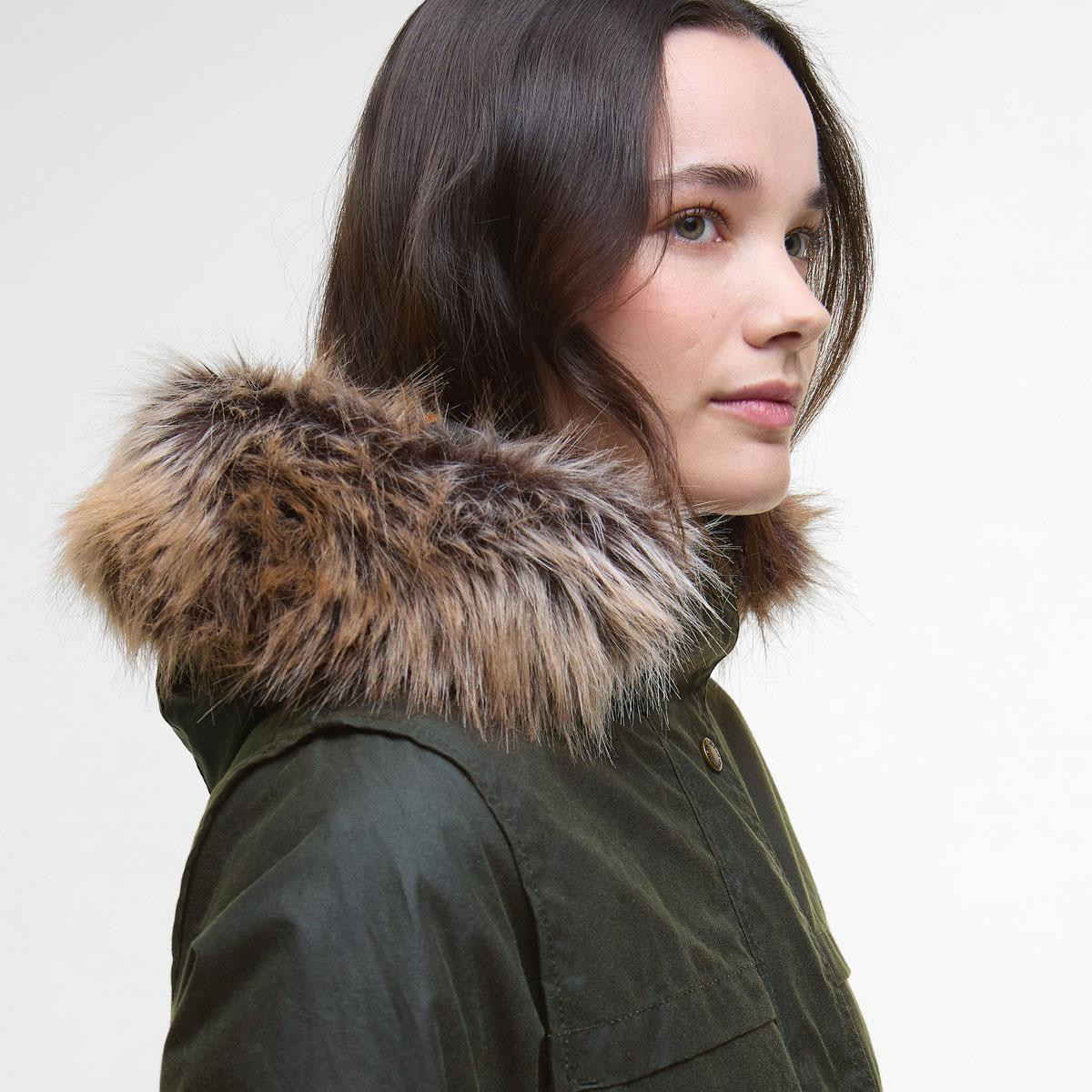 Barbour Womens Durham City Parka Wax | Philip Morris & Son