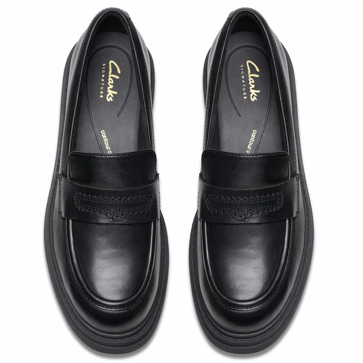 Clarks 黒 ローファー ローファー Orinoco3 Edge Clarks Womens Orinoco3 Edge Loafers | Philip Morris & Son