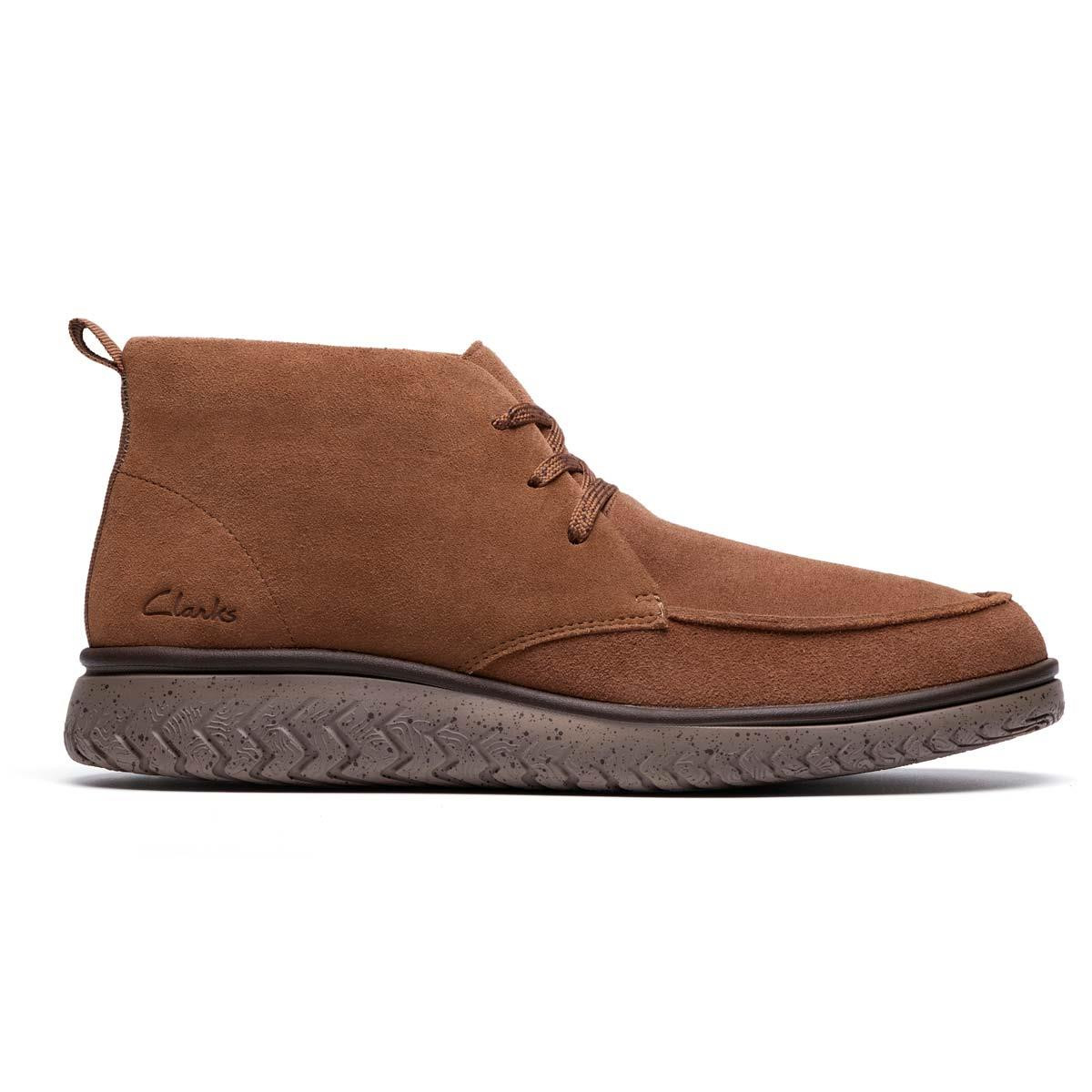 Clarks Relaxlite Moc - Stivaletto Uomo In Pelle Scamosciata, Ispirato Al Desert Boot, Suola EVA Leggera