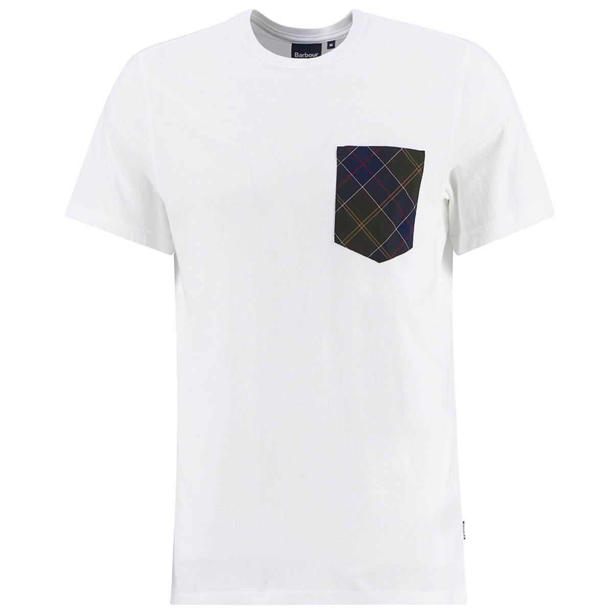 Barbour POCKET刺繍 T-SHIRT BEAMS F（ビームスF）【別注】Barbour / 刺繍 ロゴ ポケットTシャツ（T