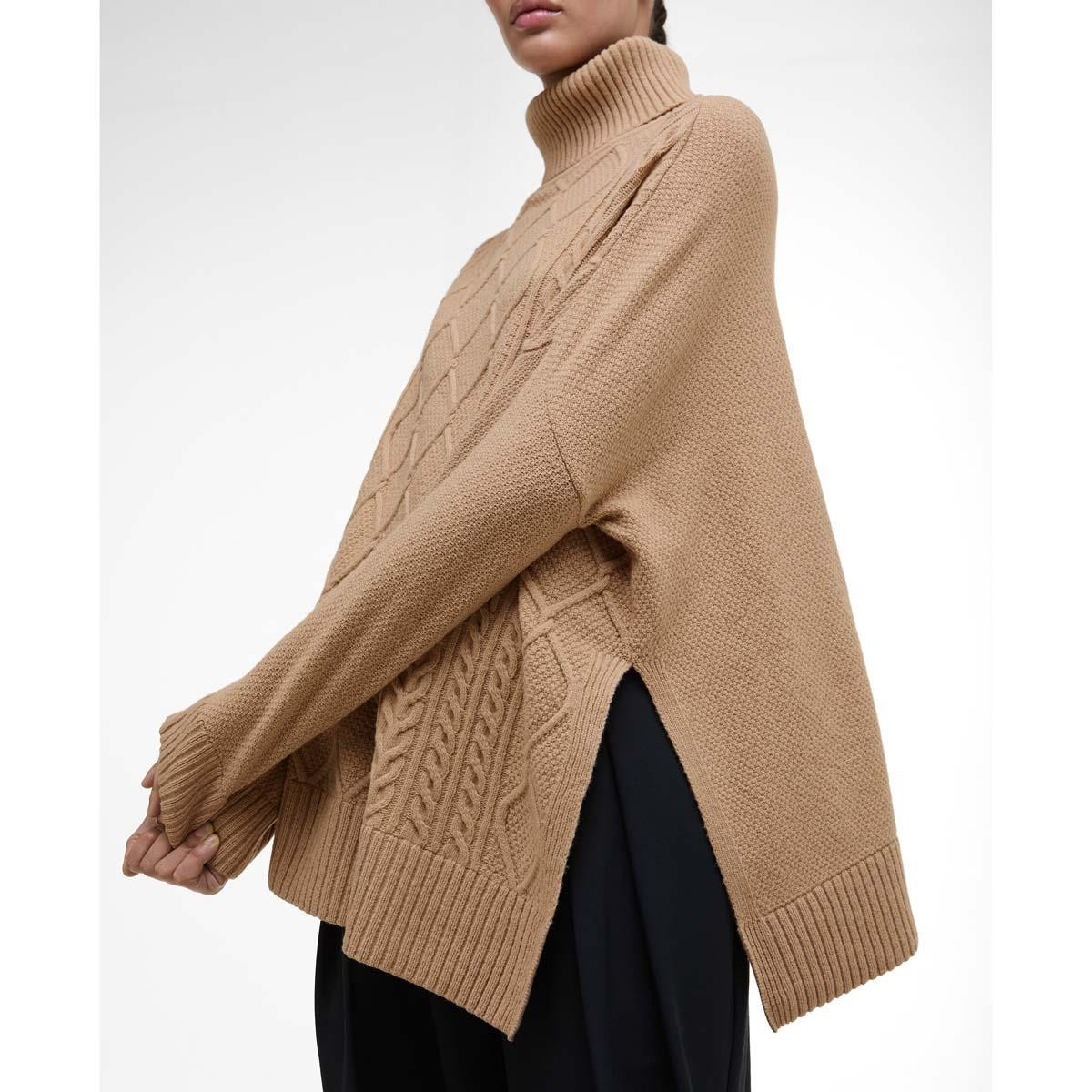 Knitted Cape Barbour Burne Sweater Barbour Burne Cape Roll Neck