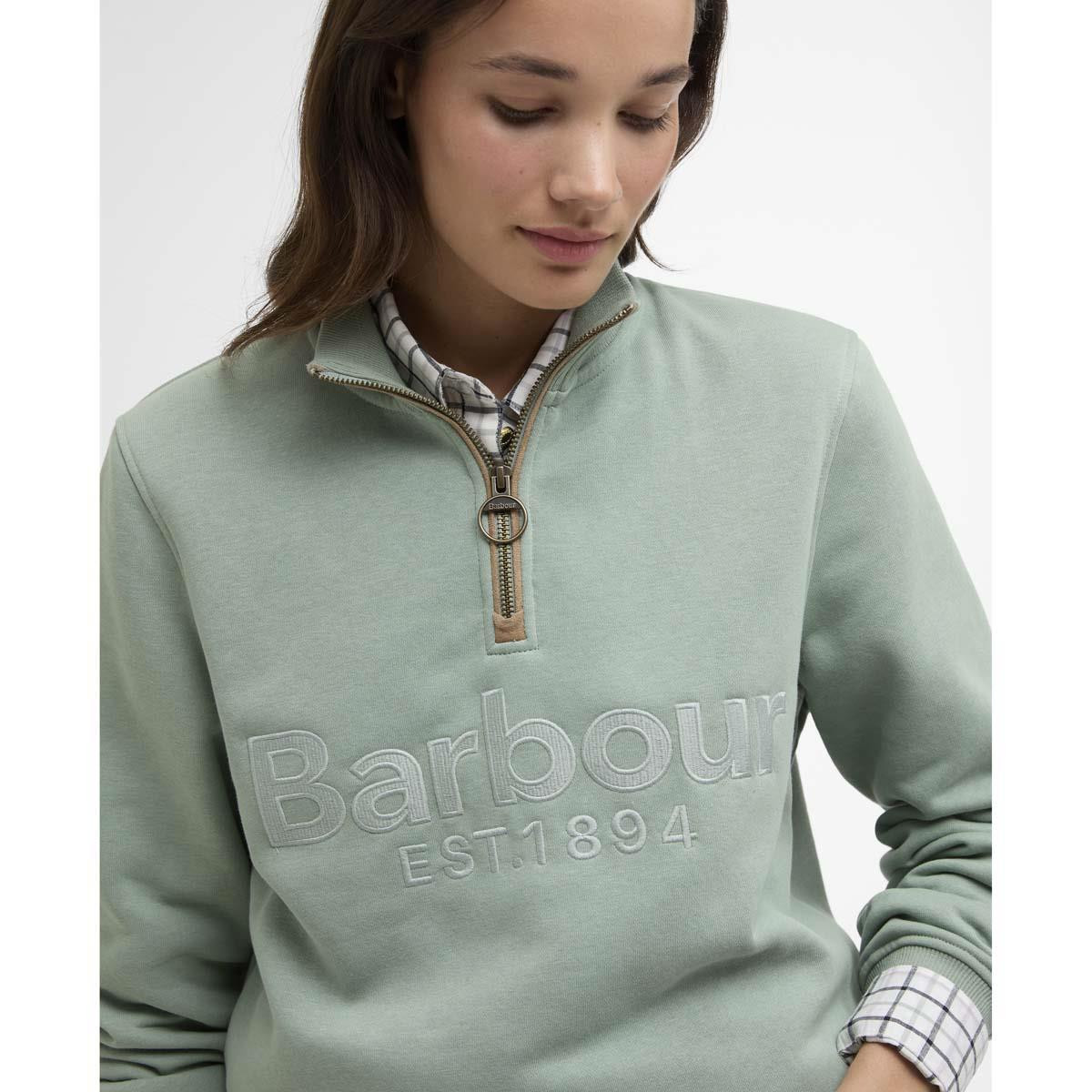 Barbour Womens Cynthia Half Zip Sweatshirt | Philip Morris & Son