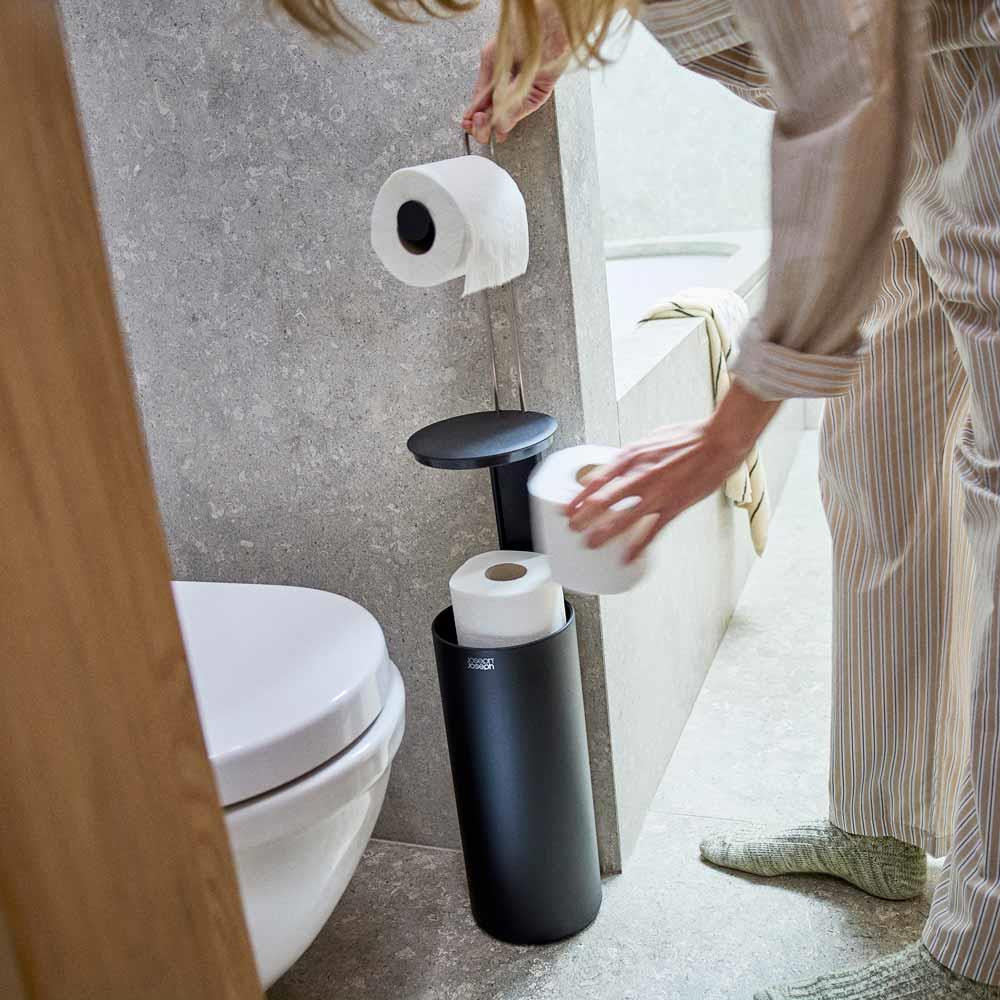 thisisasweater A3 バイブリカルホワイト　サイズ3 Joseph Joseph EasyStore Toilet Roll Holder With Concealed Storage