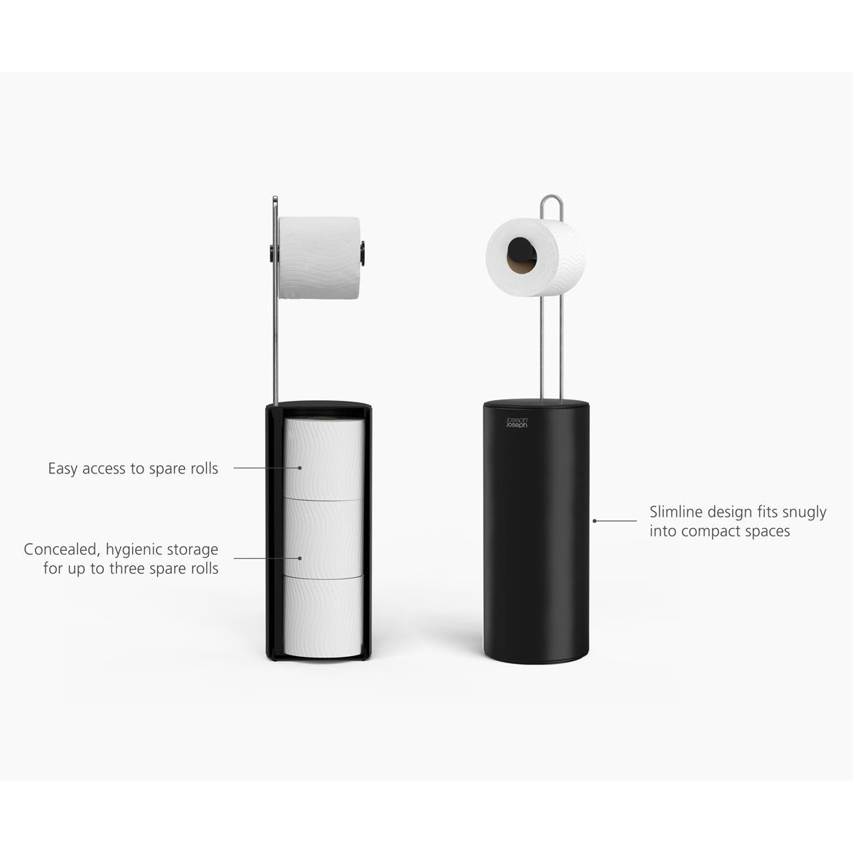 Joseph Joseph EasyStore Toilet Roll Holder With Concealed Storage