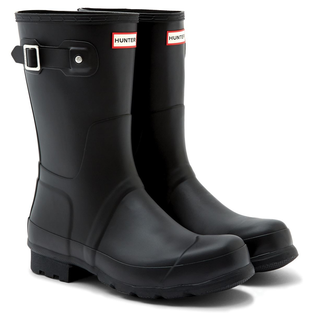 Hunter mens short sales rain boots