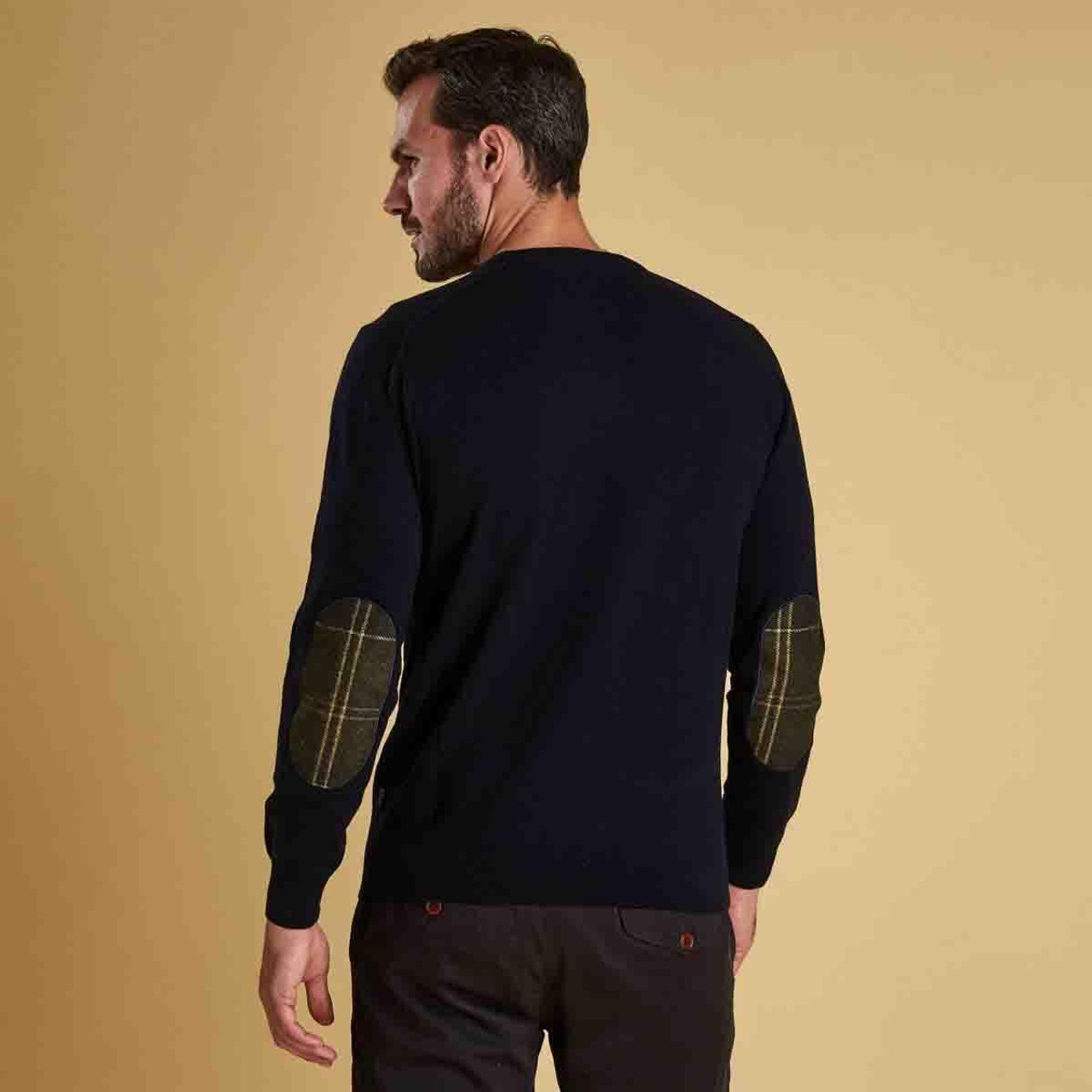 Barbour Harrow Crew Neck Sweater in Blue