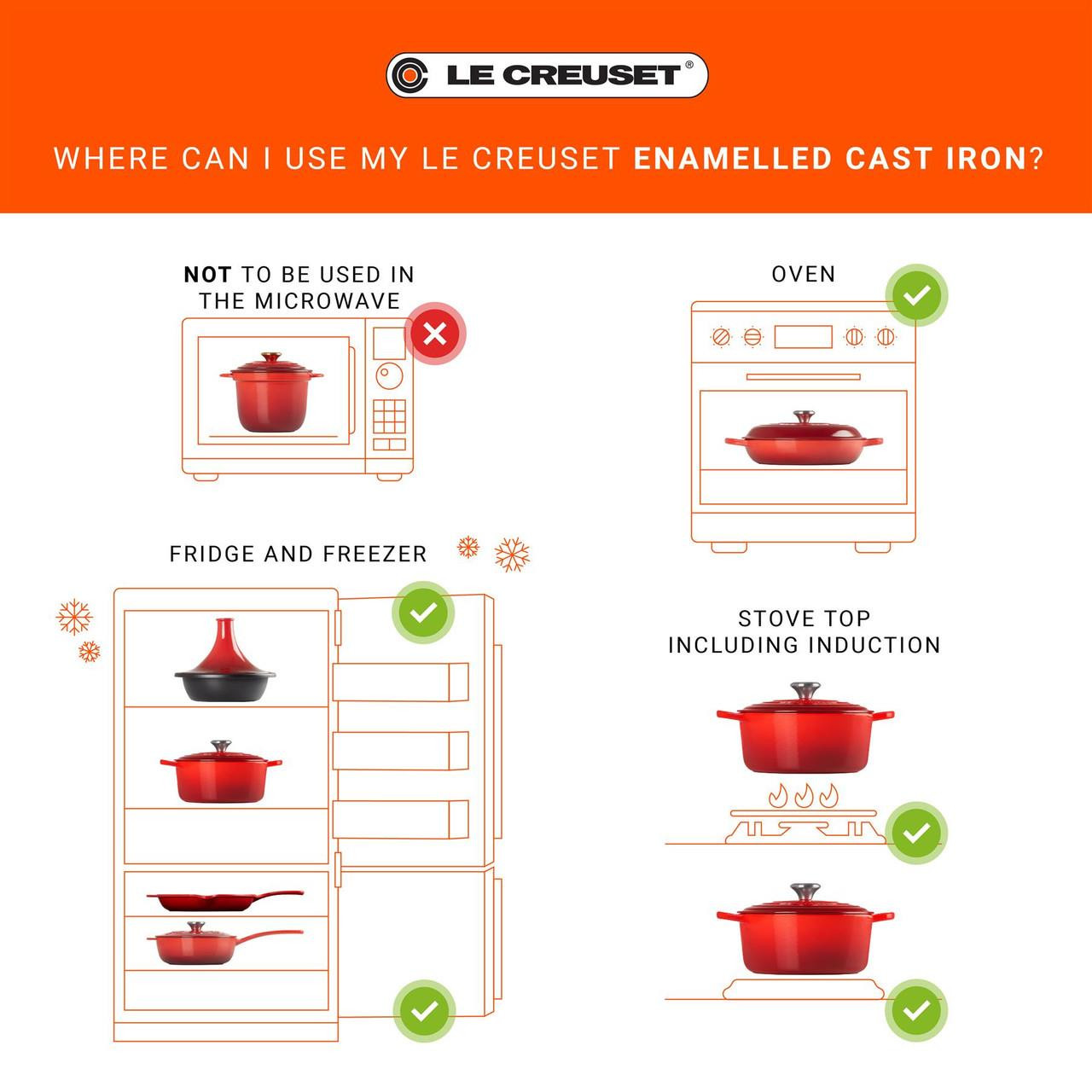 Le Creuset 20cm Cast Iron Round Casserole Dish | Philip Morris & Son