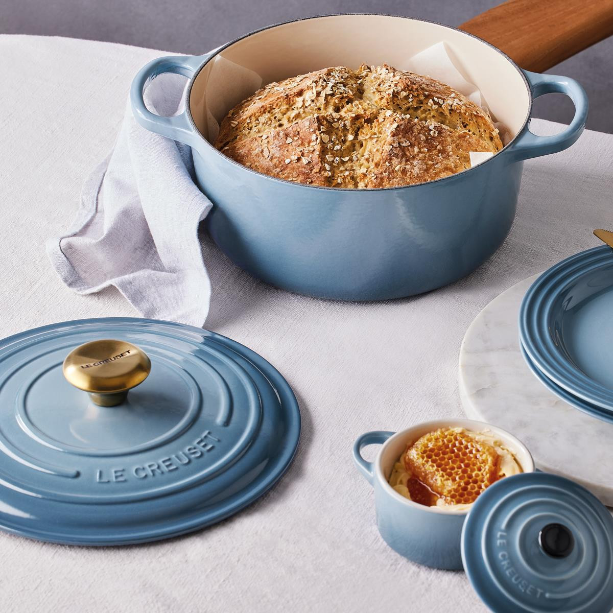 Le Creuset 20cm Cast Iron Round Casserole Dish | Philip Morris & Son