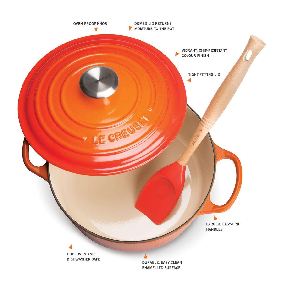 Le Creuset 20cm Cast Iron Round Casserole Dish | Philip Morris & Son