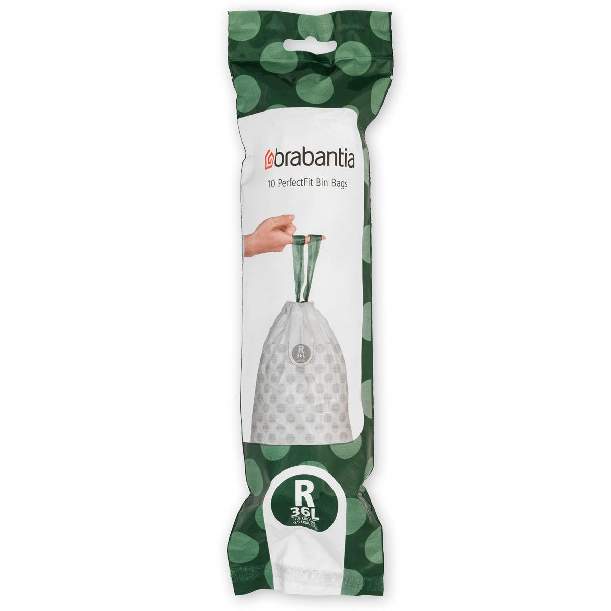 Brabantia | Bin Liner 12 Litre Transparent White