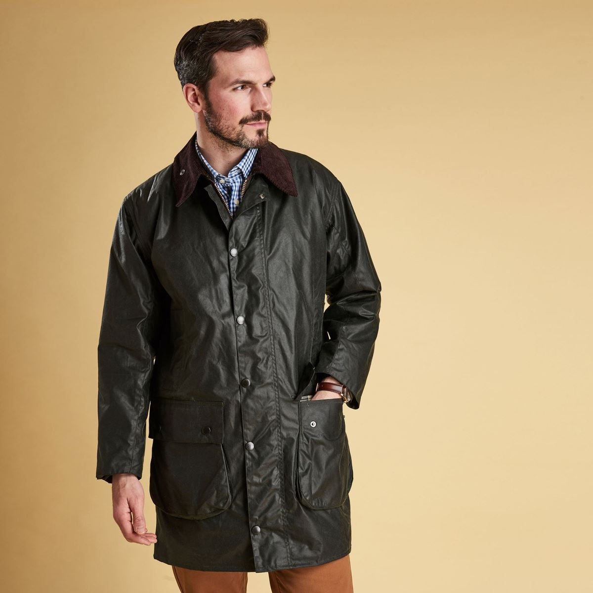 Barbour Mens Border Wax Jacket | Philip Morris & Son