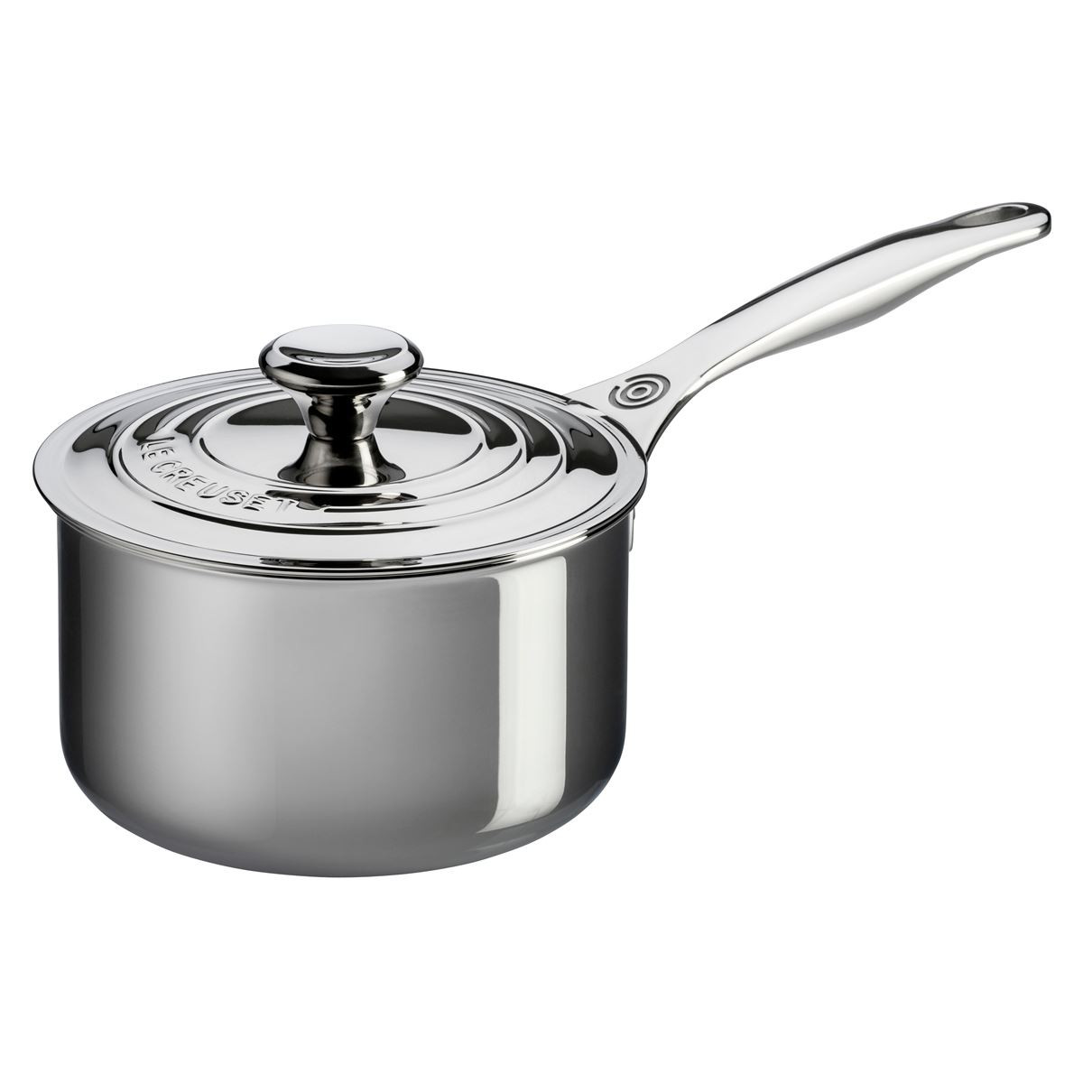 Le Creuset Signature Stainless Steel 18cm Saucepan With Lid