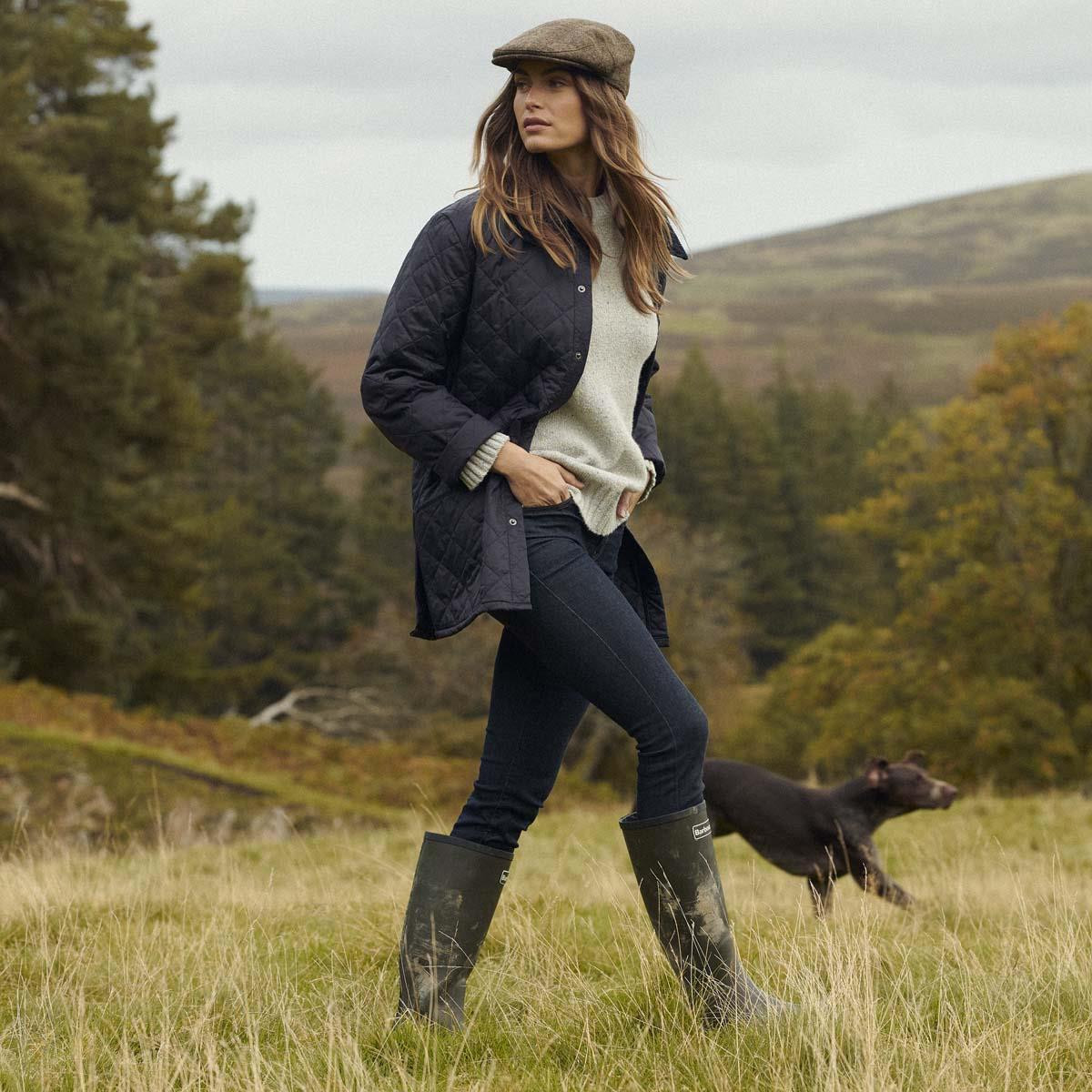 Barbour Abbey Womens Wellington Boots | Philip Morris & Son