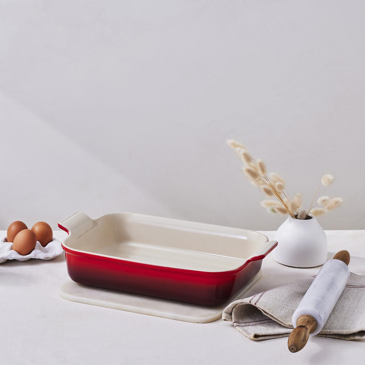 Le Creuset 32cm Stoneware Heritage Rectangular Dish Philip