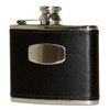 Black Bisley Leather Flask 4oz 
