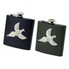 Black/Green Bisley Metal Pheasant Hip Flask