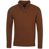 Sandstone Barbour Mens Essential Lambswool Half Zip Sweater